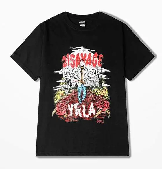 21 Savage Jason YRLA T-Shirt | Black / S