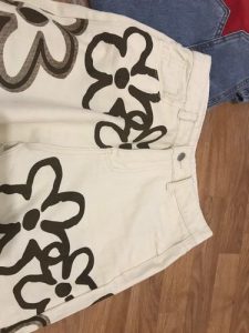 Floral Print Y2k High Waist Jeans photo review