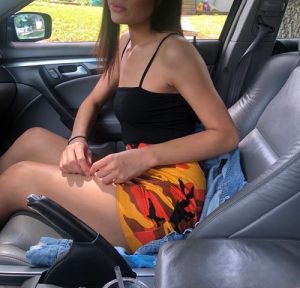 Camo Mini Skirt - Orange photo review