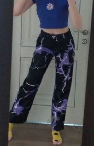 Lightning Print Jogger Pants photo review