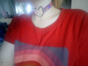 Holographic Heart Choker photo review