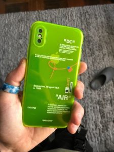 Off White Air Fluorescence iPhone Case photo review