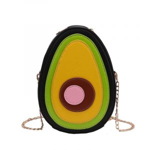Avocado Leather Crossbody Shoulder Bag