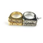 AWGE Letter Ring | 9 / Silver