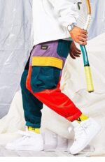 Block Patchwork Cargo Pants