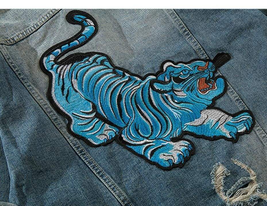 Blue Tiger Denim Jacket