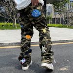 Camouflage Patch Cargo Pants