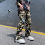 Camouflage Patch Cargo Pants