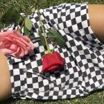 Checkerboard Mini Skirt
