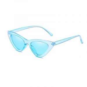 Clear Cat Eye Sunglasses | Blue Frame