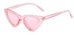 Clear Cat Eye Sunglasses | Pink Frame