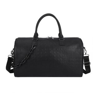 Crocodile Keepall Duffle Bag | Black