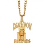 Death Row Records Pendant Necklace | Gold