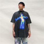 Distorted Portrait Graphic T-Shirt