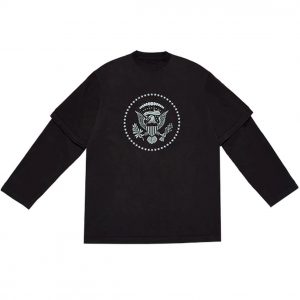 DONDA Presidential Seal Long Sleeve T-Shirt | Black / XL
