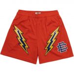 Eric Emanuel lightning Bolt Shorts | Orange / XL