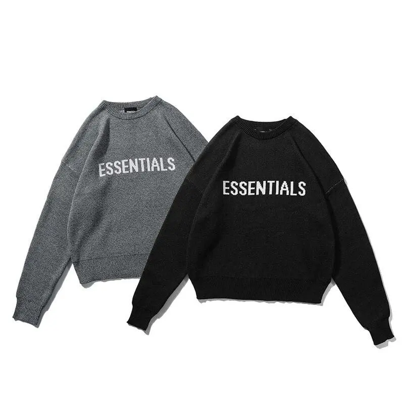 Essentials knit sweater discount black