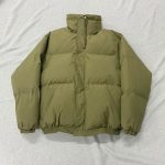 Fear Of God Essentials Reflective Puffer Jacket | Olive / L