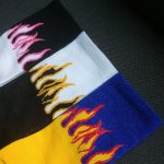 Flame Skateboard Socks