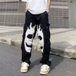 flaming Skull Cargo Pants