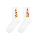 Flaming Socks | White / One Size