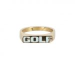 Golf Wang Gold Ring | 8 Adjustable / White