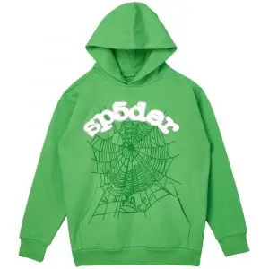 Green Sp5der Web Hoodie | XL