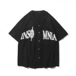 Insomnia Printed Baseball Shirt | Black / S