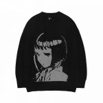 Japanese Anime Cartoon Print Knitted Sweater