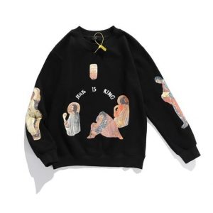 Kanye West Jesus Is King Cross Crewneck - Black | M