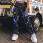 Lightning Print Jogger Pants