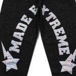 Made Extreme Star Patchwork Black Jeans