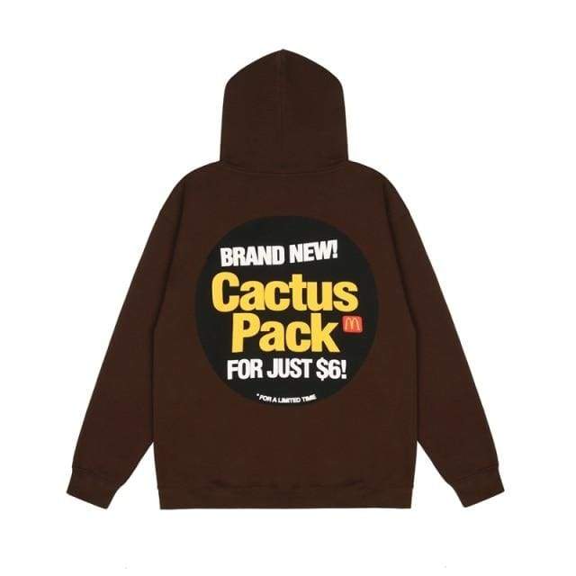 McDonald’s Cactus Pack Sticker Hoodie | Brown / S