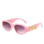 Medusa Rectangle Sunglasses | Pink