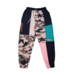 Multi Color Patchwork Joggers