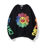 Murakami Flower Sweatshirt | Black / S