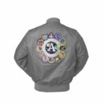 NASA Space Shuttle Apollo Bomber Jacket | Gray / XXS