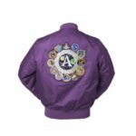 NASA Space Shuttle Apollo Bomber Jacket | Purple / XXS