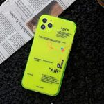 Off White Air Fluorescence iPhone Case | for 12Pro / Yellow