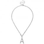 Personalised Diamond Initial Pendant Necklace | A