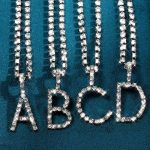 Personalised Diamond Initial Pendant Necklace