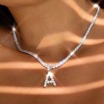 Personalised Diamond Initial Pendant Necklace