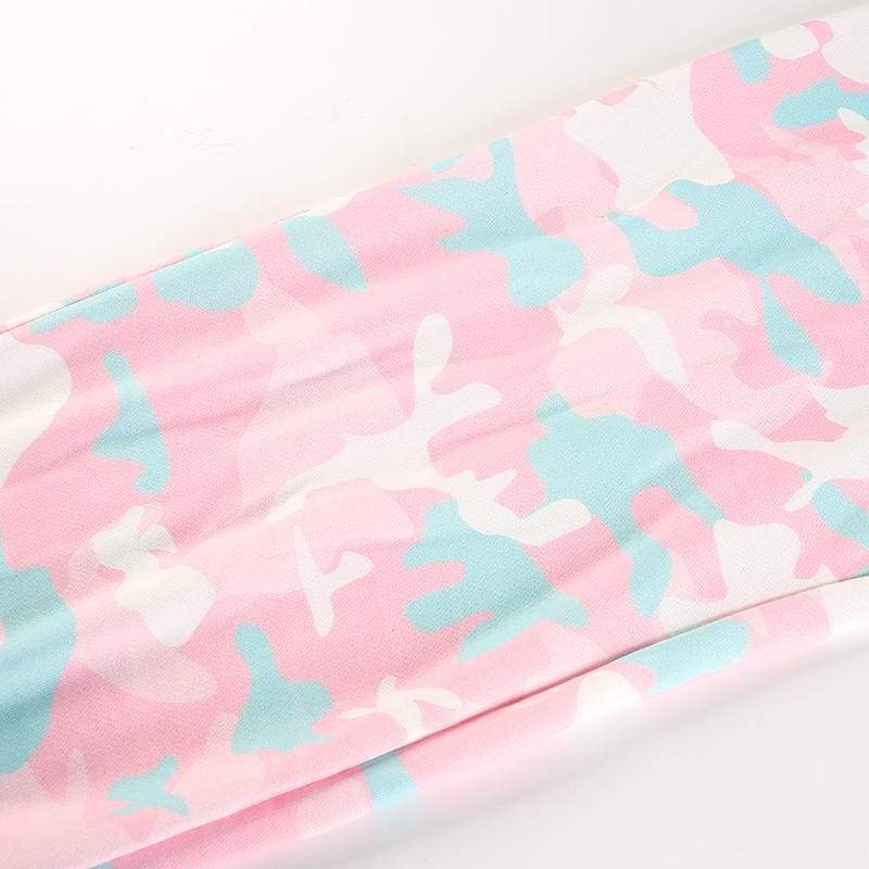 Pink Camouflage Casual Joggers