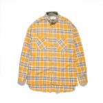 Plaid Flannel Shirt - Yellow | L