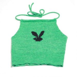Playboy Bunny Crop Top | Green / One Size