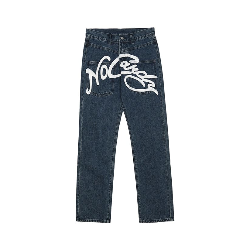 Playboy Skull No Candy Loose Jeans | Blue / S