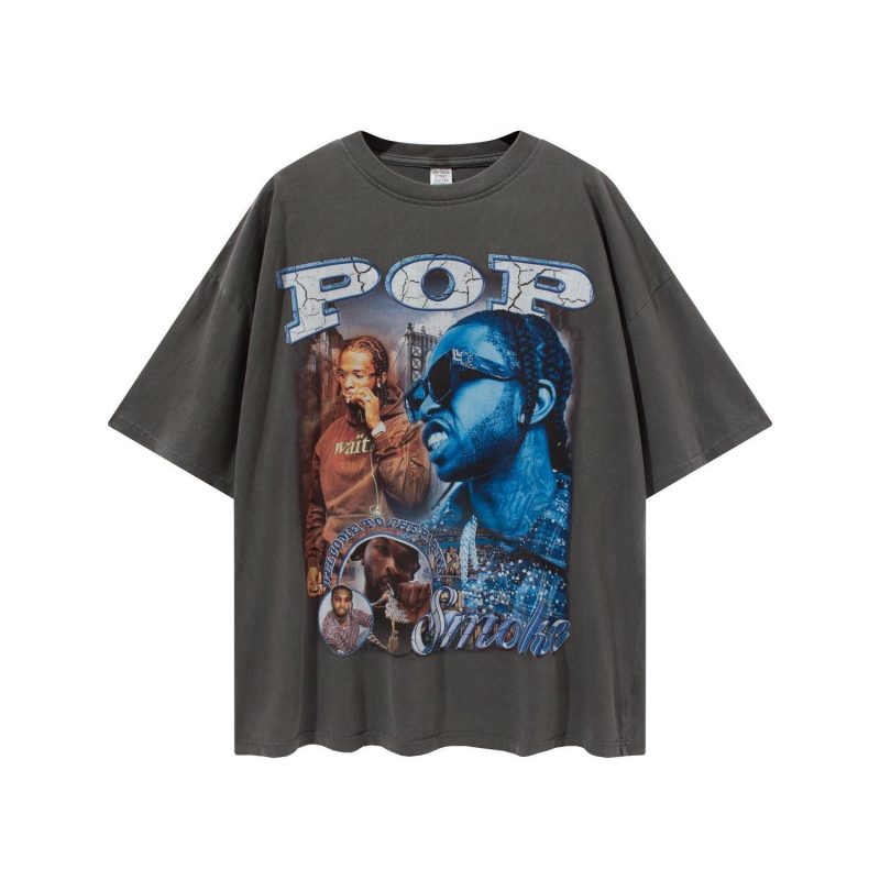 Pop Smoke Homage 90s Style T-Shirt