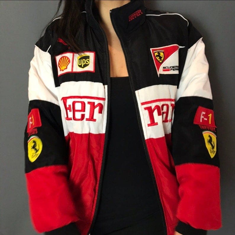 Retro Ferrari Racing Jacket