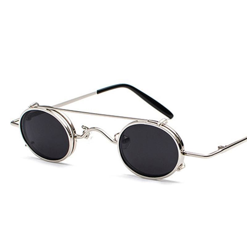 Retro Metal Clip Sunglasses
