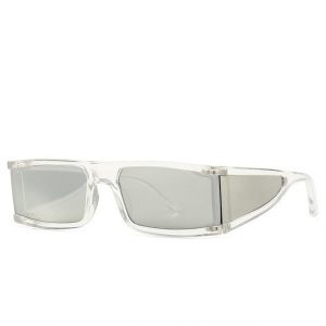 Retro Mirror Square Sunglasses | Silver
